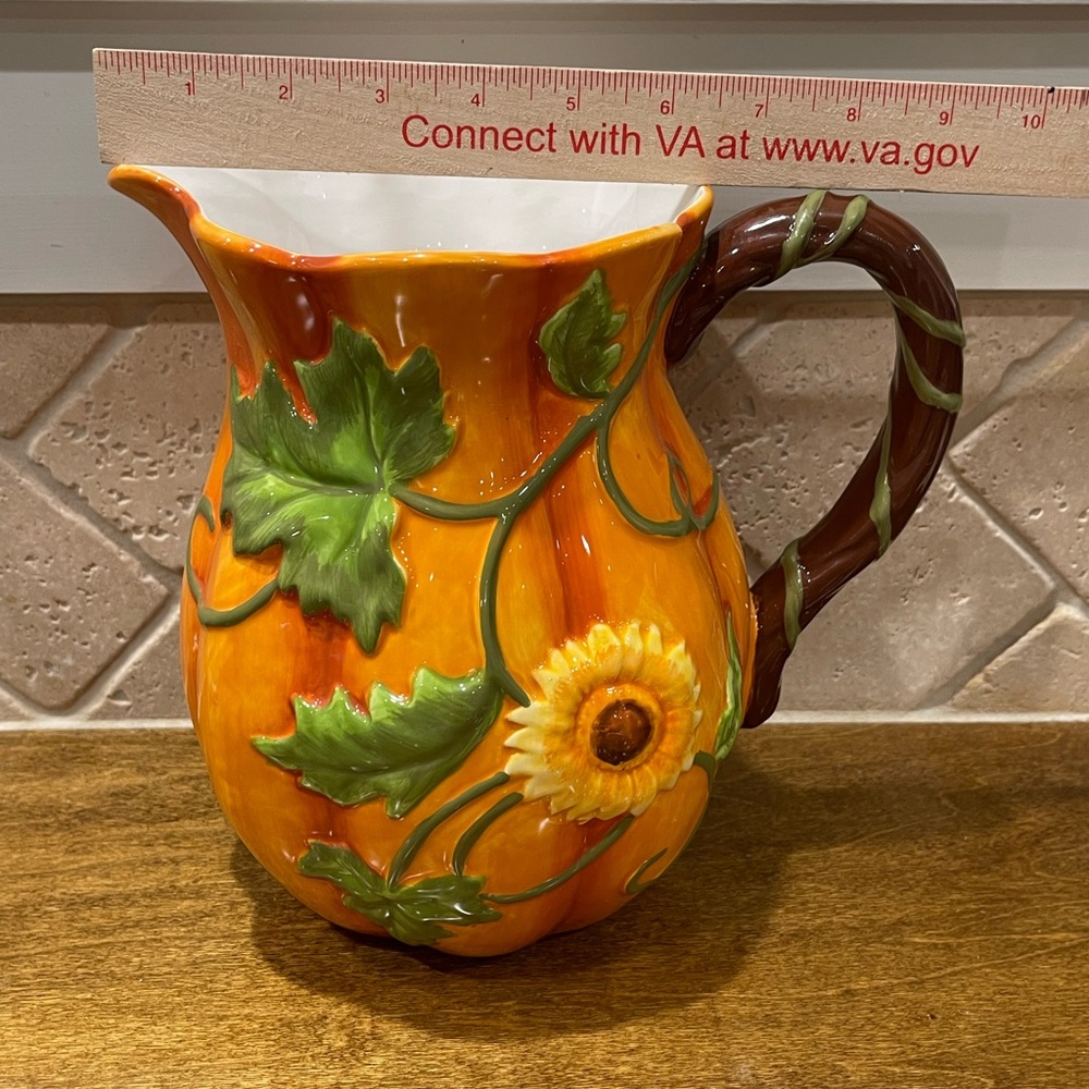 Fall Decor:Pumpkin Pitcher - Picture 13 of 14